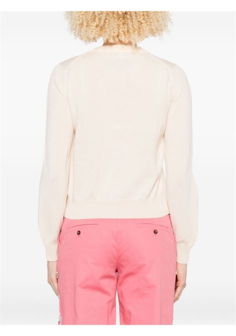 baby fox regular cardigan woman pearl pink MAISON KITSUNÉ | PW00502KT11810306